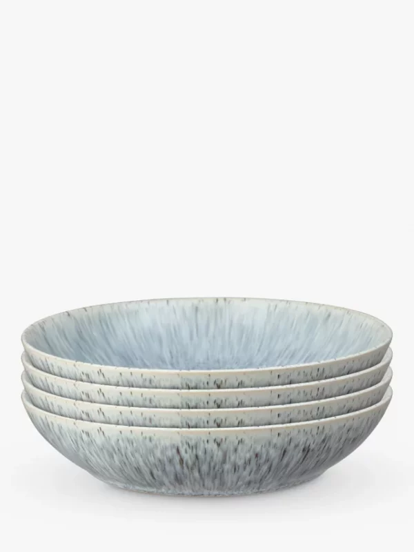 Denby Grey Speckle Pasta Bowls, Set of 4