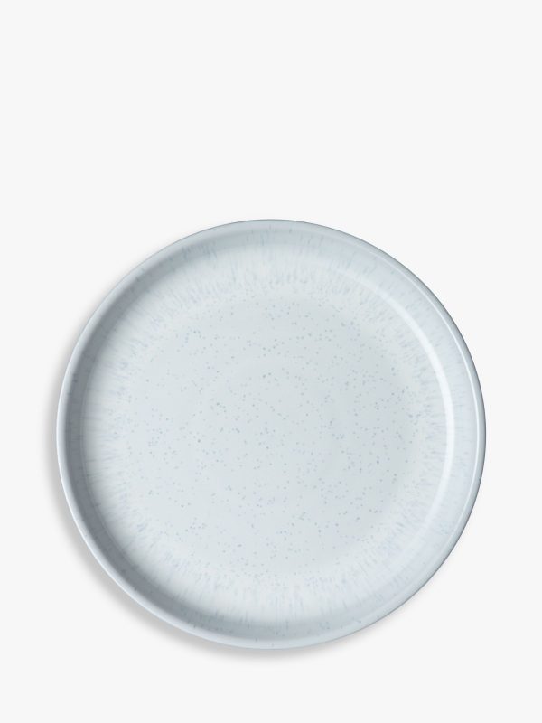 Denby White Speckle Dinner Plates, Set of 4, 26cm - Image 3